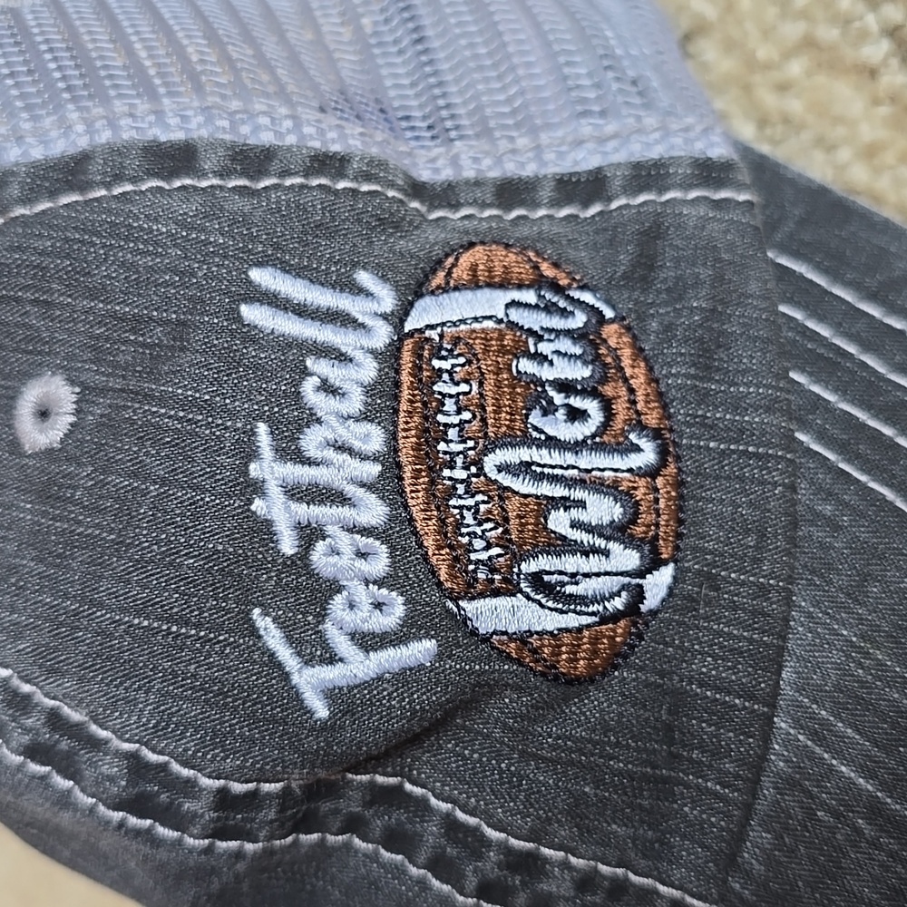 Football Mom Distressed Trucker Style Baseball Hat